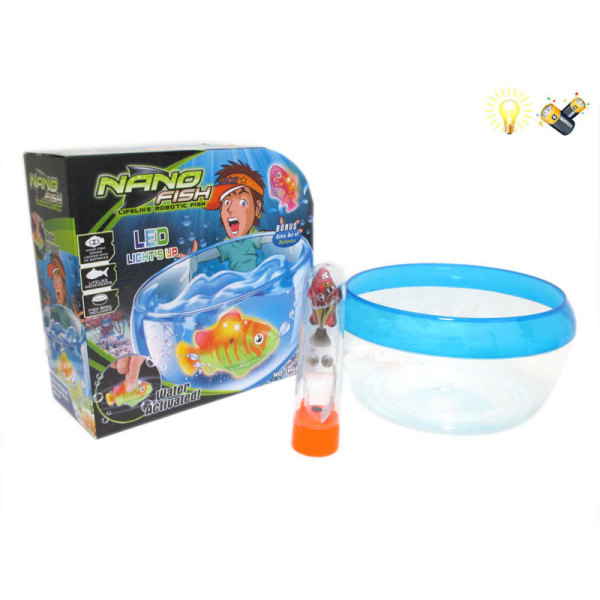 游水鱼套装带鱼缸 电动 包电 灯光 塑料