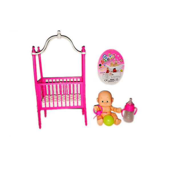 多款搪胶表情娃娃+婴儿吊床+奶瓶+玩具球+奶嘴 5寸 搪胶
