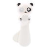 白色熊猫手压风扇 塑料