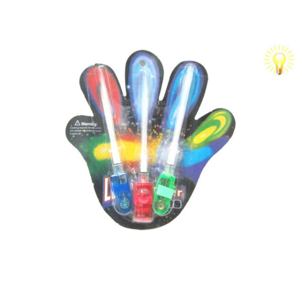 3只庄光纤手指灯 塑料