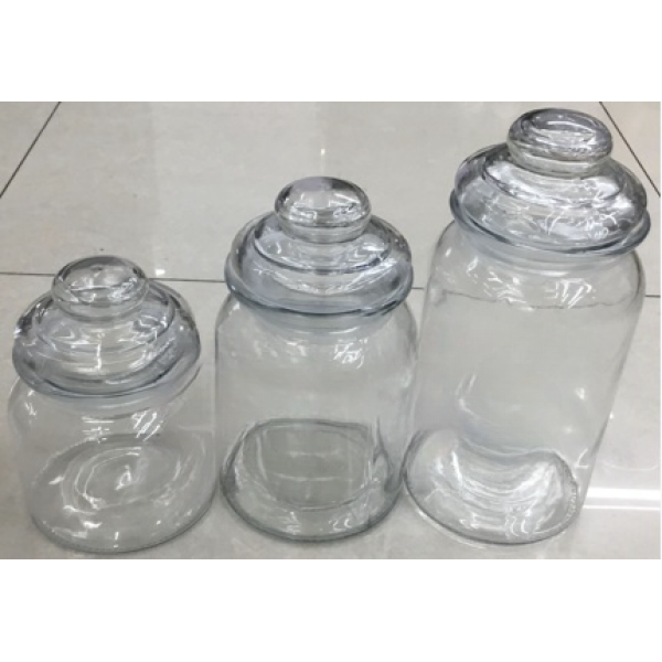 玻璃密封储物罐泡菜酸菜坛子【1350ML】 单色清装 玻璃