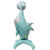 小底座鲨鱼铝膜气球 单色清装 铝膜