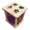 木制正方形智力盒 木质