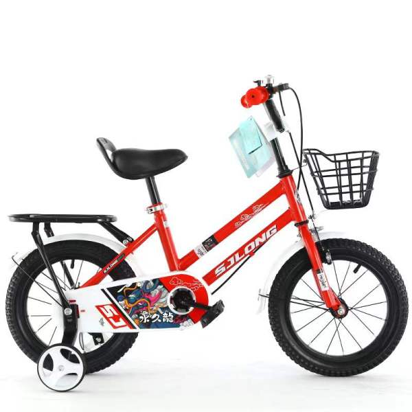儿童18寸高碳钢车架自行车 单色清装 金属