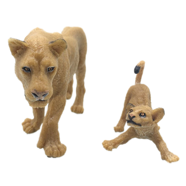 母狮带狮崽 塑料