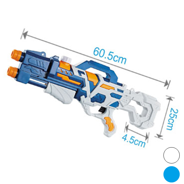 打气水枪2色 实色 塑料