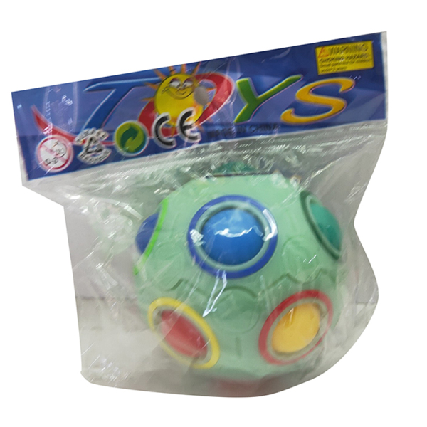 益智12孔夜光彩虹球 球形 塑料