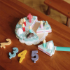 儿童木制玩具生日蛋糕【19*19*6CM】 单色清装 木质