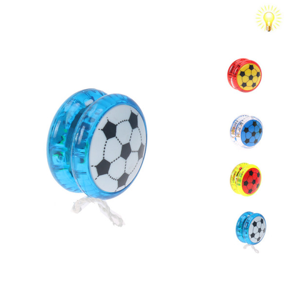 4款透明溜溜球带灯光 灯光 塑料