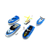 5只装合金游艇组合 滑行 喷漆 金属
