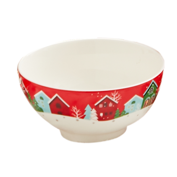 红色4.5寸饭碗 单色清装 陶瓷