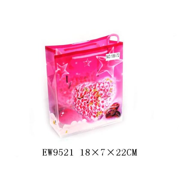 4号花草透明礼品袋(12pcs/bag) 塑料