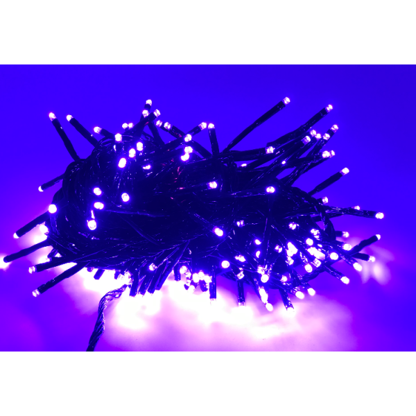 180L LED  V3 鞭炮灯 6M 黑线 紫
