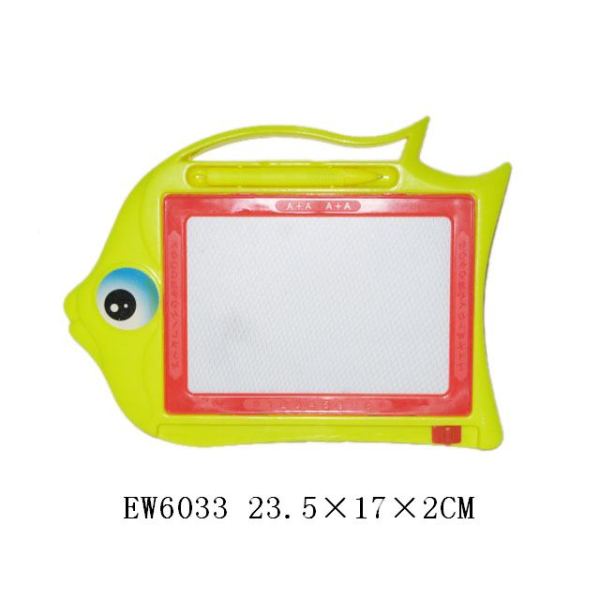 小鱼磁性写字板 单色磁性 单面 塑料