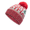 圣诞提花毛球帽 中性 56-60CM 冬帽 100%腈纶