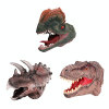 5PCS 3款恐龙手偶 手套公仔 动物 塑料