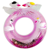 天鹅粉色亮片泳艇  塑料
