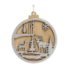 直径8.7cm木质圣诞装饰品 单色清装 木质
