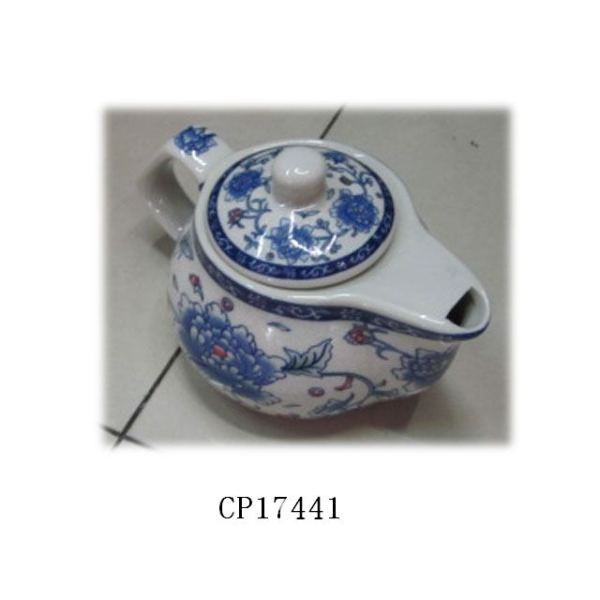 牡丹小茶壶 陶瓷