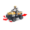 叛逆者ATV越野摩托车带USB线 遥控 1:12 4轮 4通 包电 黑轮 塑料
