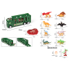 Tractor with dinosaur