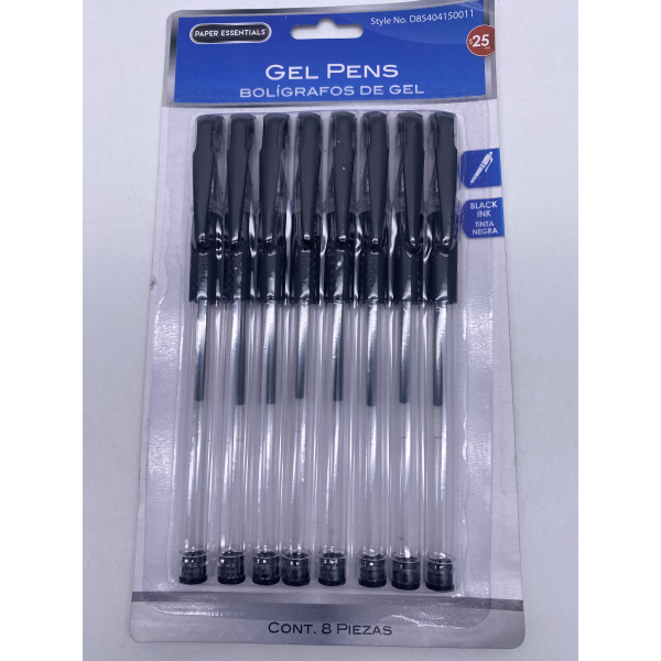 8支中性笔吸 单色清装 塑料