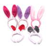 亮光布长兔耳朵头箍  塑料