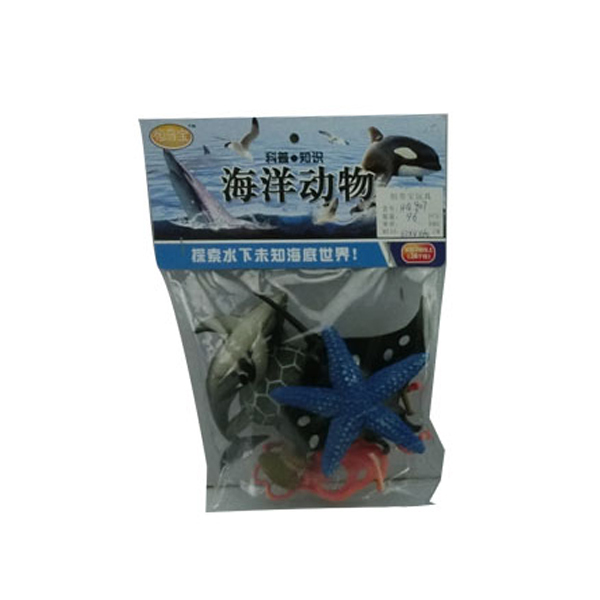 6只庄海洋动物(中文包装) 塑料