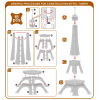 3D巴黎铁塔立体拼图 建筑物 塑料