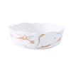 花边大理石纹金系列 黑金花边型6英寸圆汤碗 单色清装 陶瓷