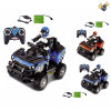 开拓者ATV越野摩托车带USB线 遥控 1:12 4轮 4通 包电 黑轮 塑料