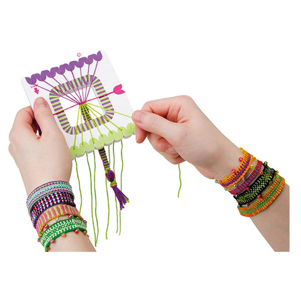 DIY编织手链组合 带编织器 涤纶