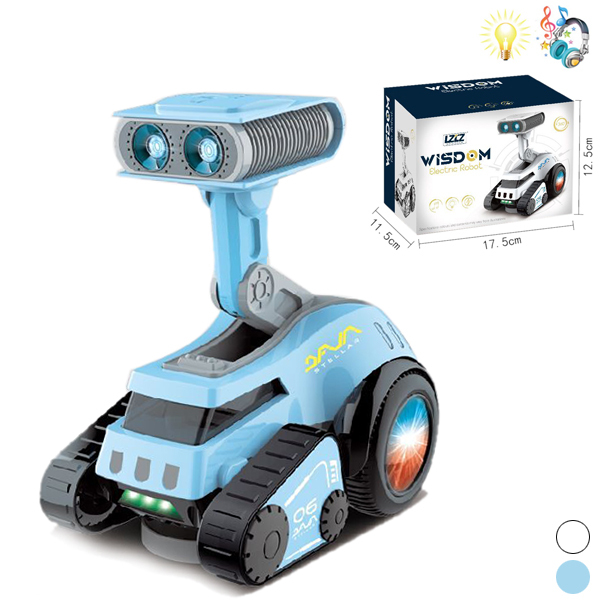 智能电力机器人 电动 灯光 音乐 英文IC 塑料