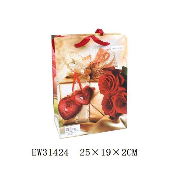 玫瑰礼品袋(12pcs/opp) 小号 纸质