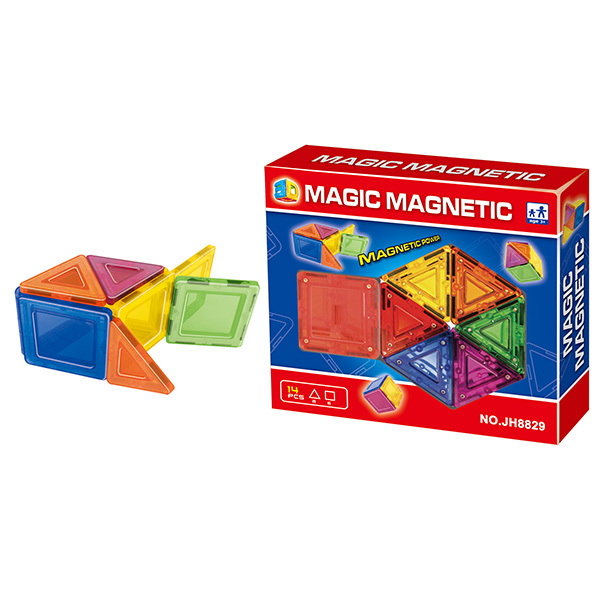 14pcs百变磁力片积木 磁性 塑料