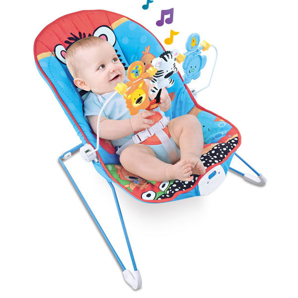 热带雨林婴儿摇椅带振动 摇椅 音乐 金属