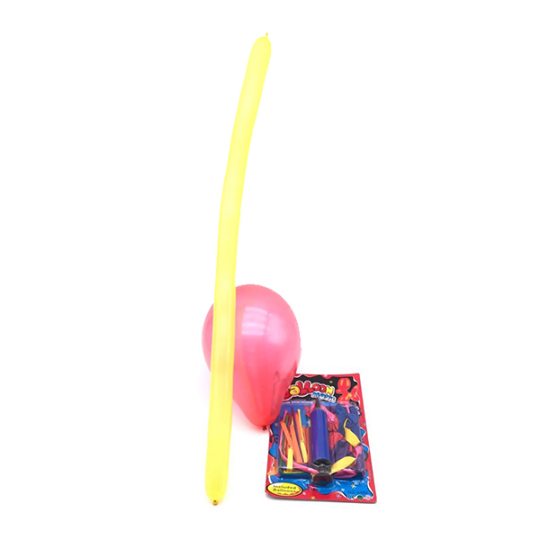 15只圆气球+18只长条气球带打气筒 乳胶