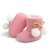 婴儿保暖加绒魔术贴点胶防滑靴子 新生儿（1岁以内） 11-13 白色 OPP袋 OPP袋 织物