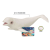软胶填棉仿真海洋动物-白鲸 塑料