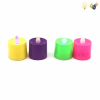 24只彩色蜡烛包电 塑料