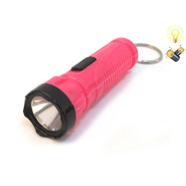 小圆筒LED灯手电筒钥匙扣包电 塑料