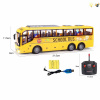校车巴士带USB线 遥控 1:30 4通 灯光 主体包电，遥控器不包电 塑料