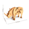 动物木制3D拼图 动物 木质