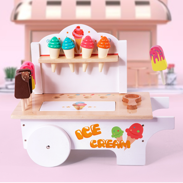 冰淇淋小车 单色清装 木质