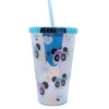 小熊猫杯 混款 带吸管 450ML 塑料