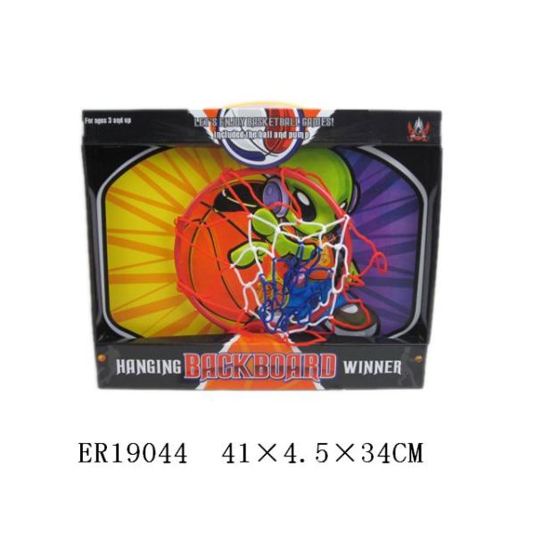 篮球板配12公分篮球+打气筒 塑料