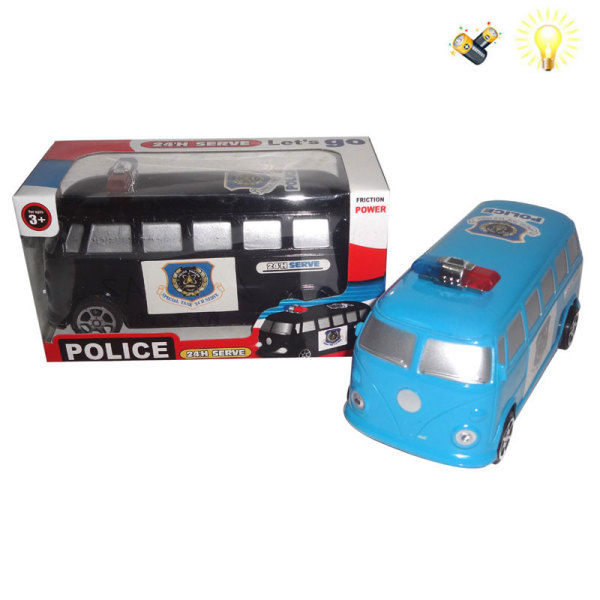 巴士警车 惯性 警察 灯光 包电 塑料