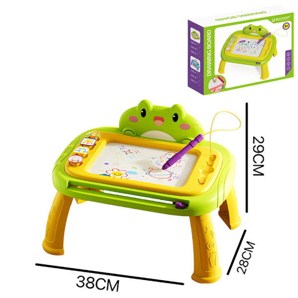 中号青蛙写字板带腿 彩色磁板 单面 写字板 塑料