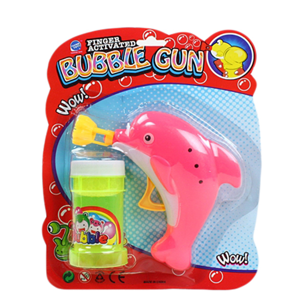 海豚手动泡泡枪 塑料