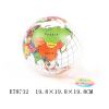 9寸世界地图全彩印充气球 塑料